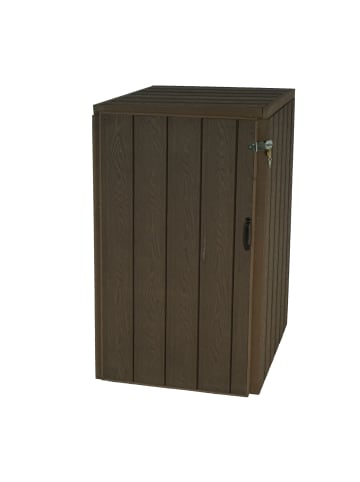 MCW 1er-/2er-WPC-Mülltonnenverkleidung J28, Braun