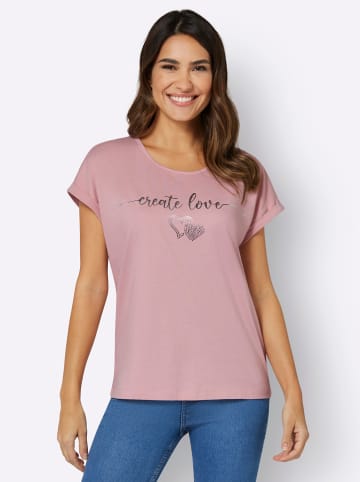 Sieh an! Rundhals-Shirt in hortensie