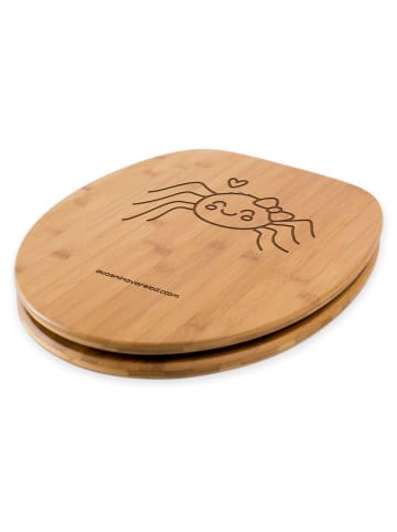 Mr. & Mrs. Panda Holz Toilettendeckel Spinne Agathe Freude ohne ... in Transparent
