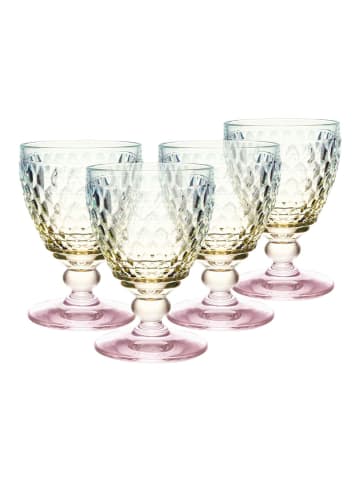 Villeroy & Boch 4er Set Wasserkelche Boston Pearl 250 ml in bunt