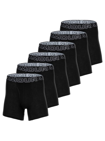 Under Armour Boxershort 6er Pack in Schwarz