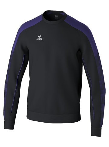 erima Sweatshirt in schwarz/ultra violet