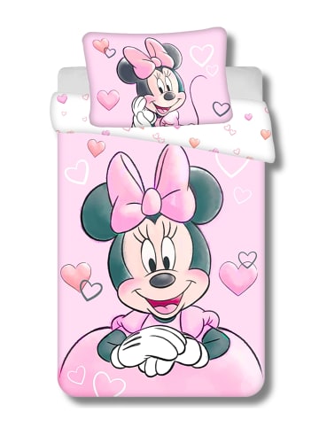 Disney Minnie Mouse 2-tlg.Set: Babybettwäsche Disney Minnie Mouse in Rosa