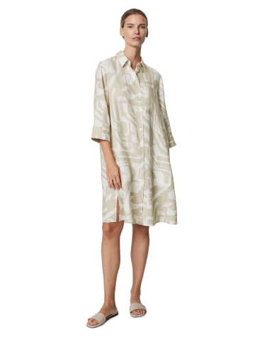 Marc O'Polo Hemdblusenkleid relaxed in multi/ linen beige