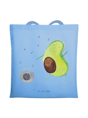 Mr. & Mrs. Panda Beuteltasche Avocado Tanzen ohne Spruch in Sky Blue