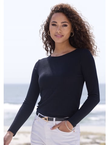 Vivance Langarmshirt in schwarz