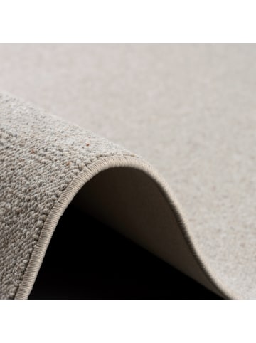 Snapstyle Natur-Teppich Wolle Berber Rund in grau