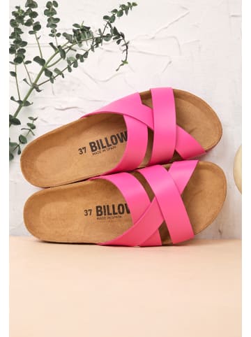 billowy Pantoletten in pink