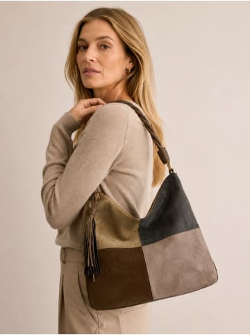 collezione alessandro Schultertasche " Patchwork " in grau