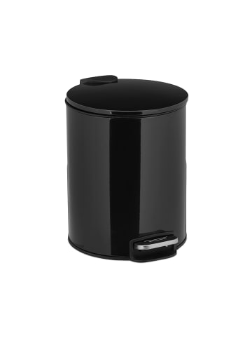 relaxdays Kosmetikeimer in Schwarz - 5 Liter