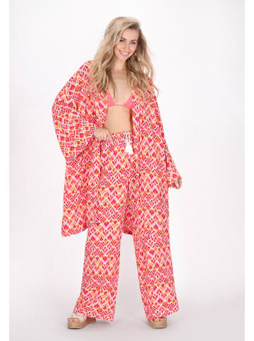 IZIA Women Pants in pink multicolor