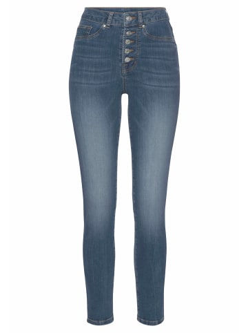 LASCANA High-waist-Jeans in blue-washed