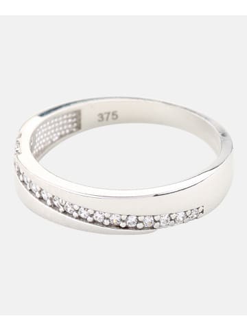 Diamant L'éternel Eternity-Ring aus 375 Weißgold mit Zirkonia