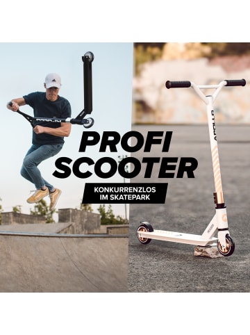 Apollo Stunt Scooter Freestyle " Genius Pro 4.0 " in weiß/gold