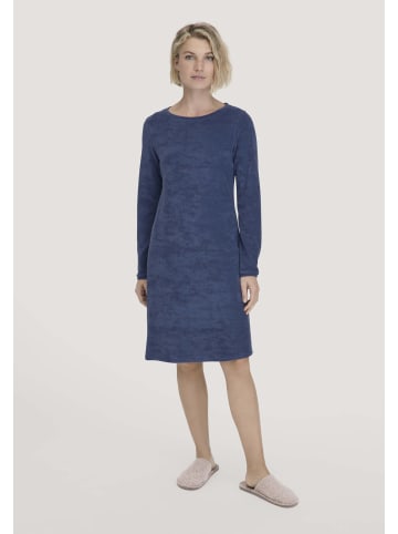 Hessnatur Frottee Nachthemd in indigo blau