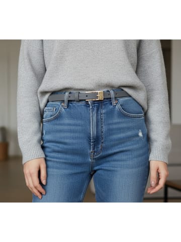 FRONHOFER Ledergürtel in Dunkelbraun