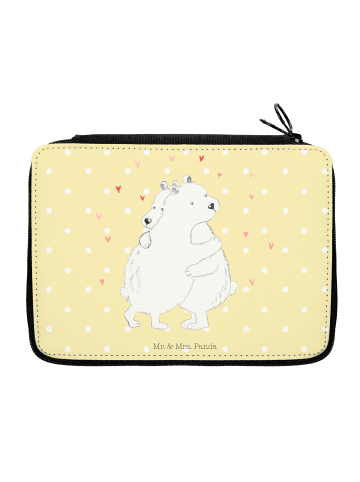 Mr. & Mrs. Panda Etui Eisbär Umarmen ohne Spruch in Gelb Pastell