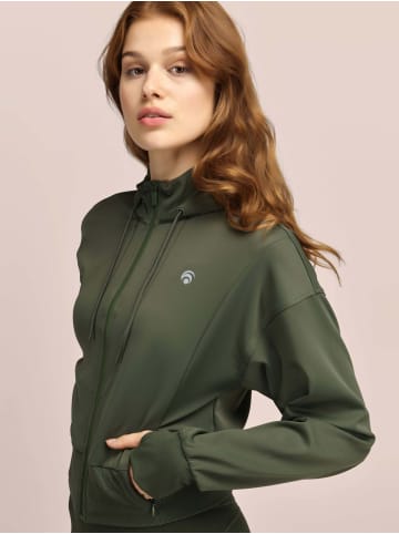 OCEANSAPART Kapuzenpullover LA in Khaki