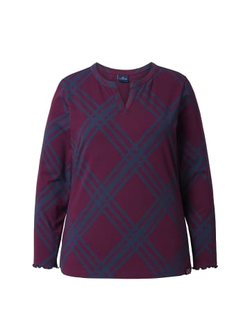 LAURASØN Shirt in traubenrot