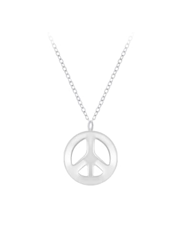 Alexander York Kette mit Anhänger PEACE in 925 Sterling Silber, 2-tlg. in silber