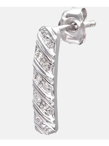 Diamant L'éternel Ohrringe aus 375 Weißgold mit 0.05 Karat Diamant