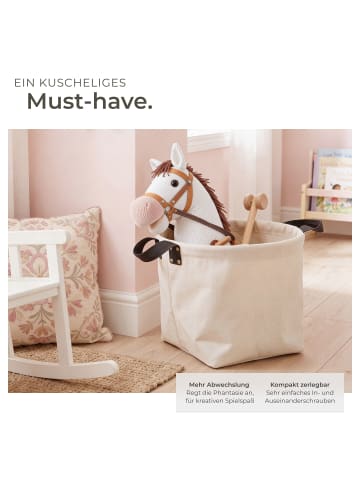 tectake Hobby Horse mit Rollen - Detailreiches Design für Kinder