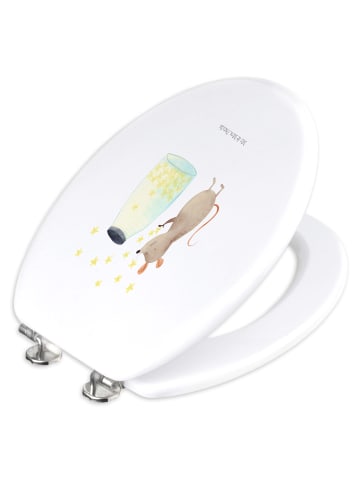 Mr. & Mrs. Panda WC Brille Maus Sterne ohne Spruch in Weiß