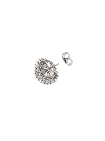 faina Women Stud Earrings in Silver White