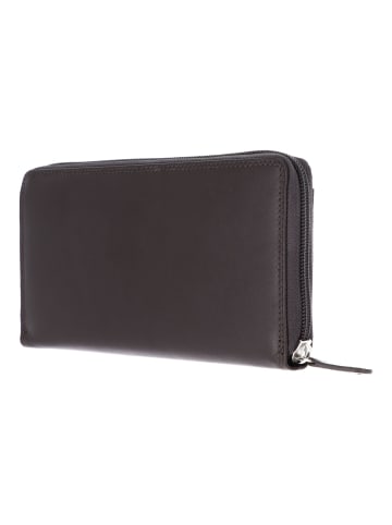 Golden Head Polo Geldbörse RFID Schutz Leder 19.5 cm in dunkelbraun
