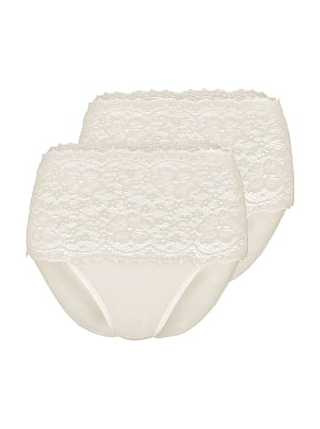 Nina von C. 2er Pack Damen Taillenslip in champagner