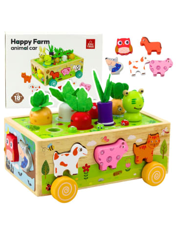 Wisam Lernspielzeug aus Holz „Happy Farm“, magnetischer Wurmsortierer