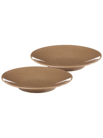 Ritzenhoff & Breker 2er Set Servierplatten Sahara ø 31 cm in Hellbraun