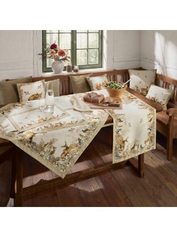 Erwin Müller Tischset 2er-Pack in creme/braun