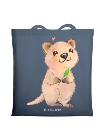 Mr. & Mrs. Panda Shopping Tasche Quokka Happy ohne Spruch in Indigo Blue