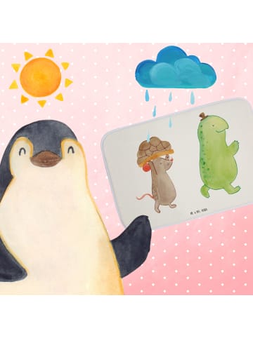 Mr. & Mrs. Panda Badteppich Schildkröte Maus ohne Spruch in Weiß