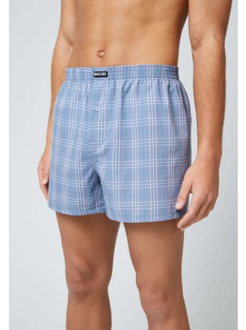 SNOCKS American Woven Boxershorts aus Bio-Baumwolle 3 Stück in Mix (Blaue Muster)