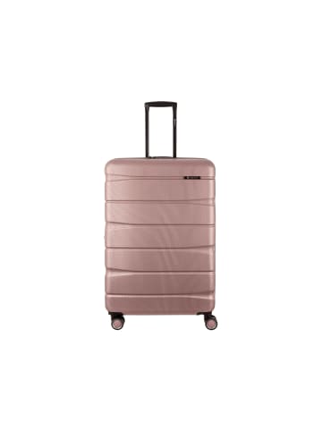 Franky 75er Spinner Dehnfalte ABS13 Hartschalenkoffer mit TSA-Schloss in shiny rose II