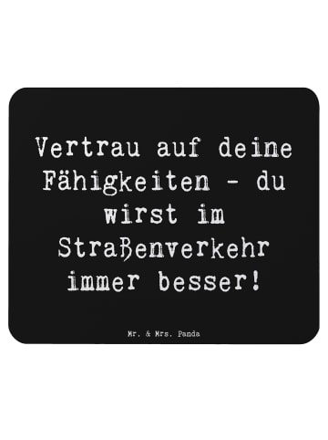 Mr. & Mrs. Panda Mauspad Spruch Erste Erfahrungen im Straßenverk... in Schwarz