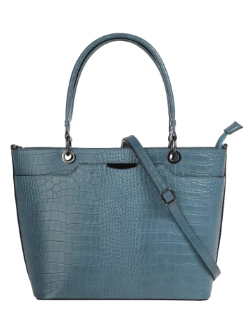 Cluty Handtasche echt Leder in blau