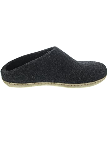 glerups Open Heel Hausschuh Grau