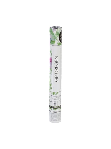 relaxdays Party Popper Geldscheine in Lila/Grün - 40 cm
