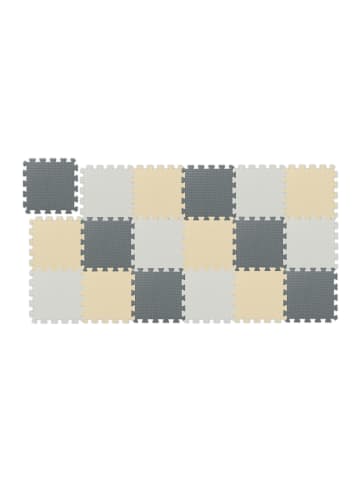 relaxdays 18.tlg. Puzzlematten Set in Mehrfarbig - (B)30 x (T)30 cm
