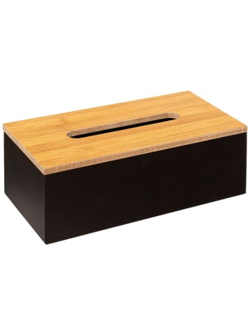 5five Simply Smart Kosmetiktuchbox MODERN in Schwarz, (B) 13 x (H) 9 x (L) 25 cm