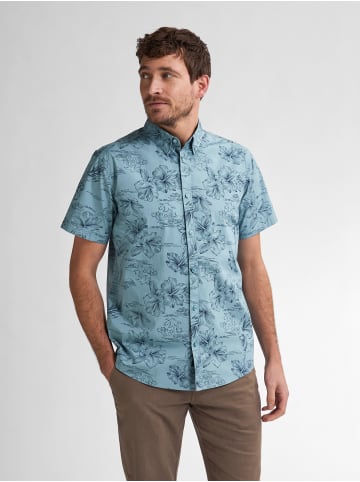 Petrol Industries Hemd mit Allover-Muster Oceanpark in Blau