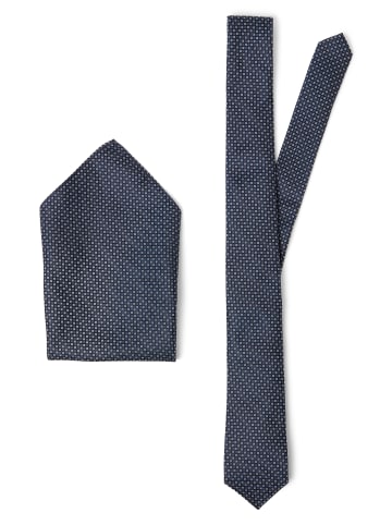 Finshley & Harding London Krawatte in marine - 0002
