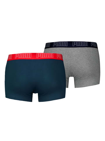 Puma Boxershort 2er Pack in Blau/Grau