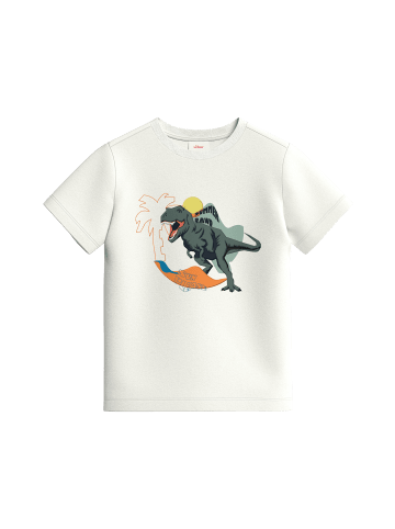 s.Oliver T-Shirt kurzarm in Weiß