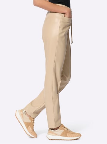 creation L Lederimitathose in beige