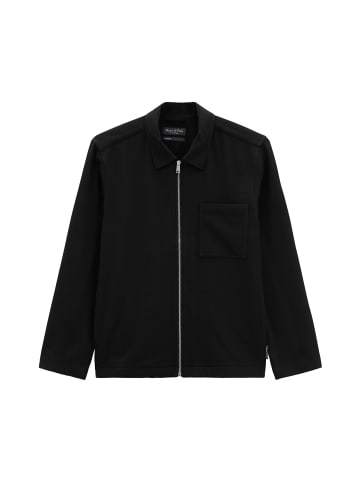 Marc O'Polo Zip-Overshirt regular in Schwarz