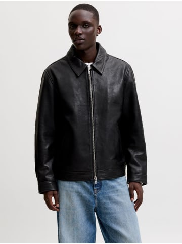 Jack & Jones Lederjacke in Black